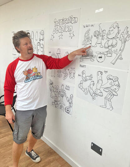 Russ doing a workshop