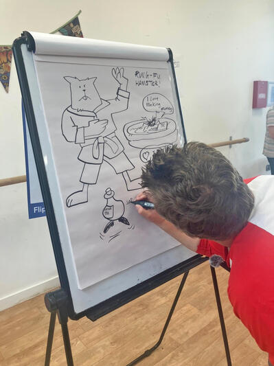 Russ Daff doing an imagination challenge